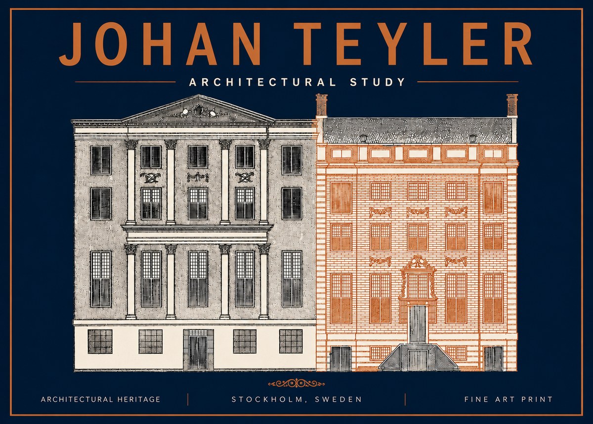 Johan Teyler Architectural Study III No4 - Affiche