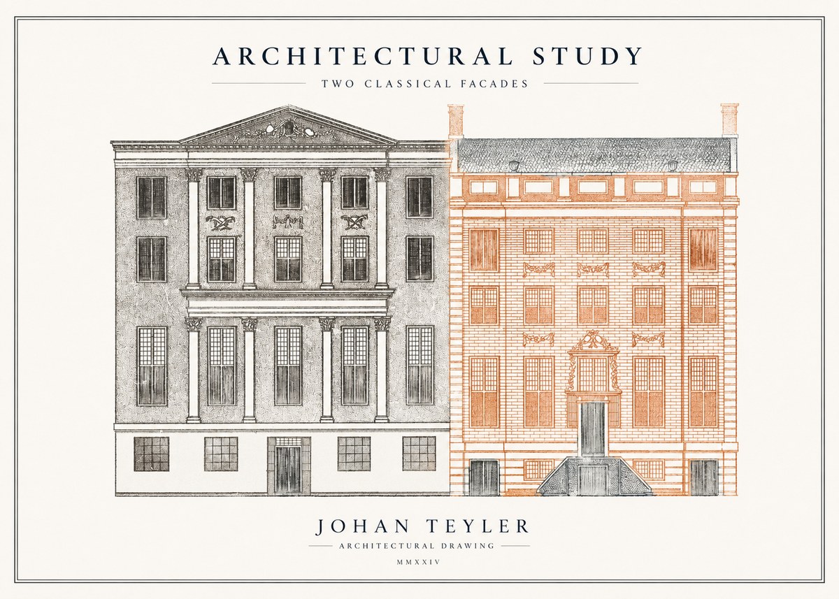 Johan Teyler Architectural Study III No5 - Affiche