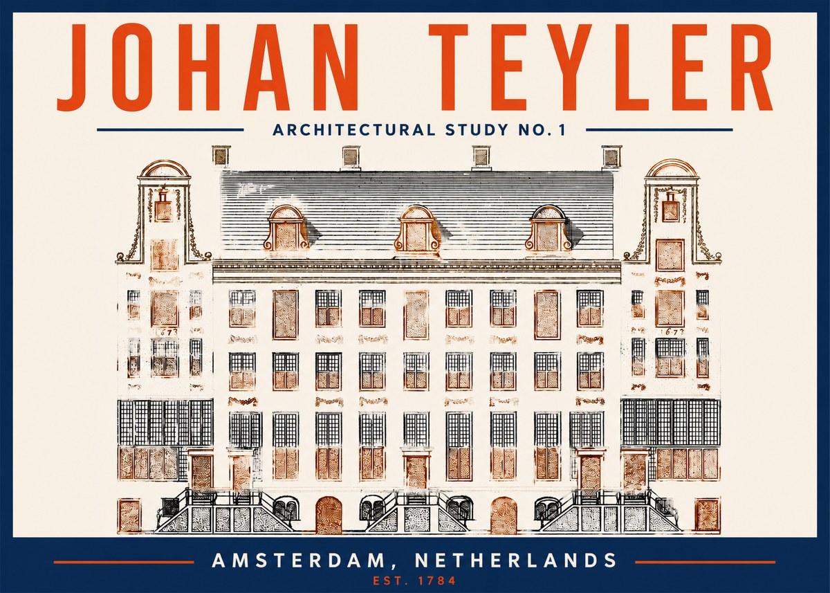 Johan Teyler Architectural Study No. 1 I No2 - Affiche
