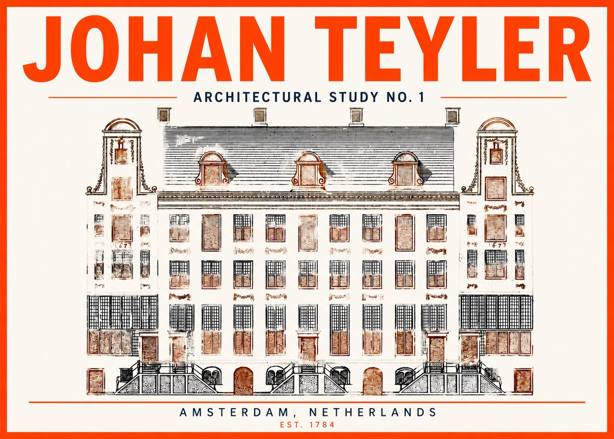Johan Teyler Architectural Study No. 1 I No3 - Affiche