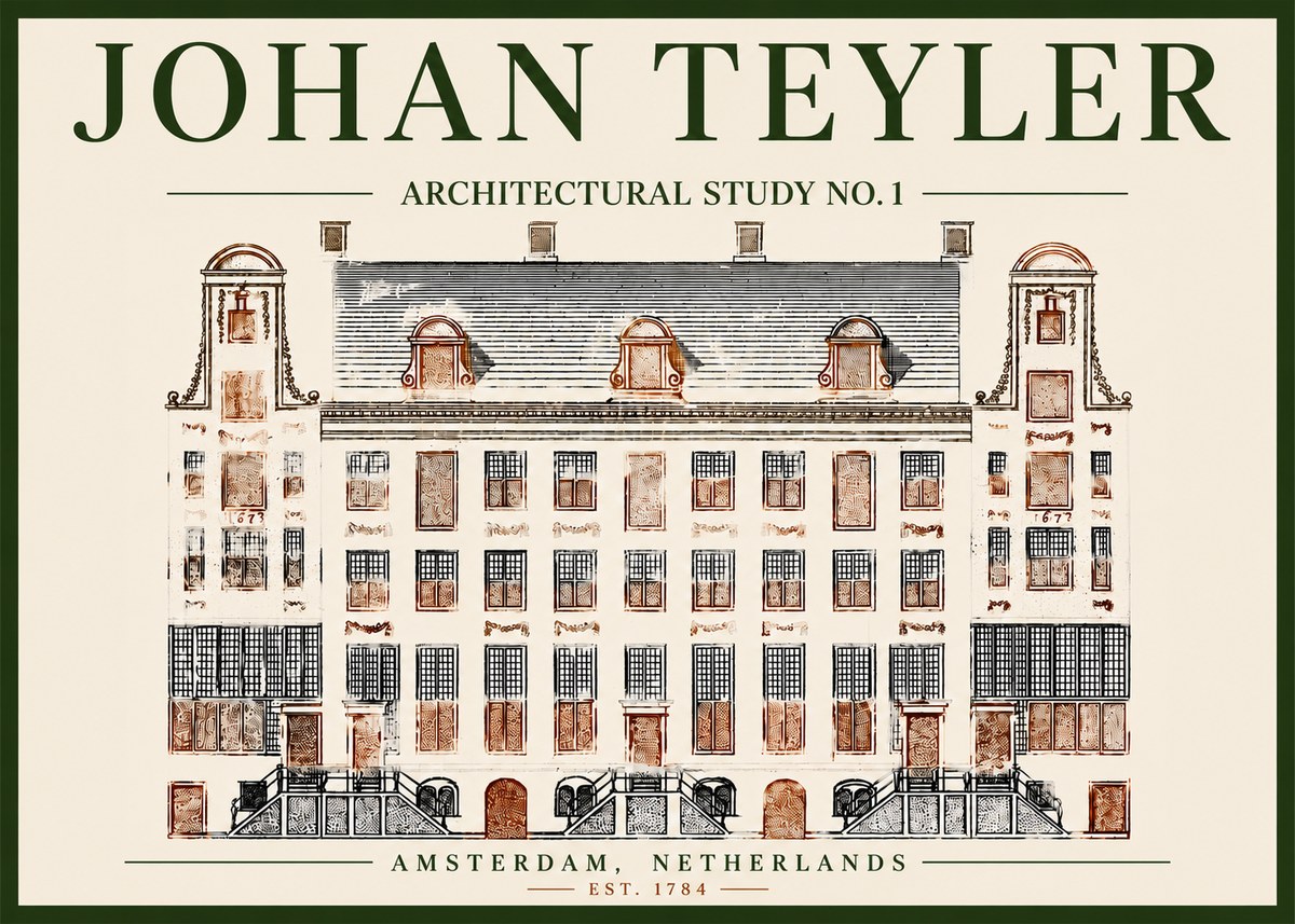 Johan Teyler Architectural Study No. 1 I No4 - Affiche
