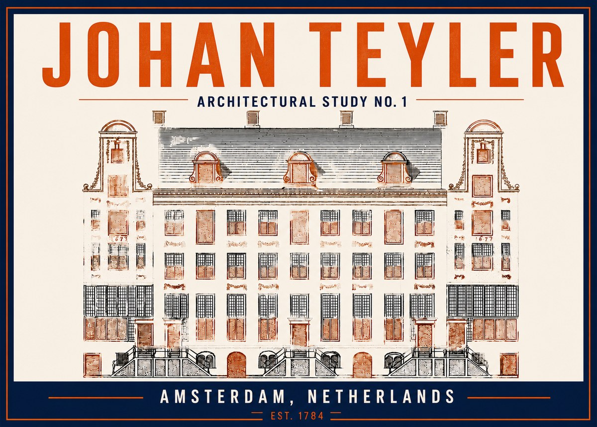 Johan Teyler Architectural Study No. 1 I No5 - Affiche
