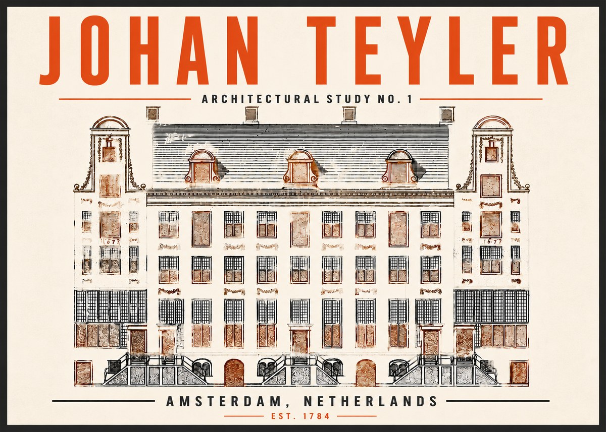Johan Teyler Architectural Study No. 1 I No6 - Affiche