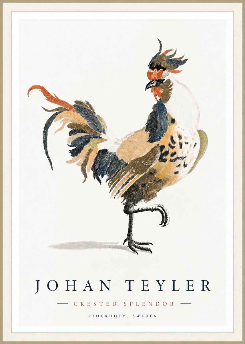 Johan Teyler Crested Splendor No1 - Affiche