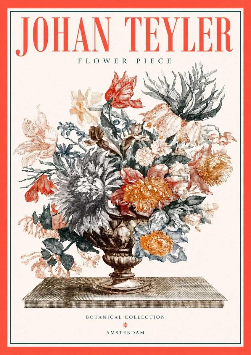 Johan Teyler Flower Piece No2 - Affiche