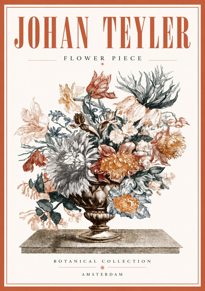 Johan Teyler Flower Piece No5 - Affiche
