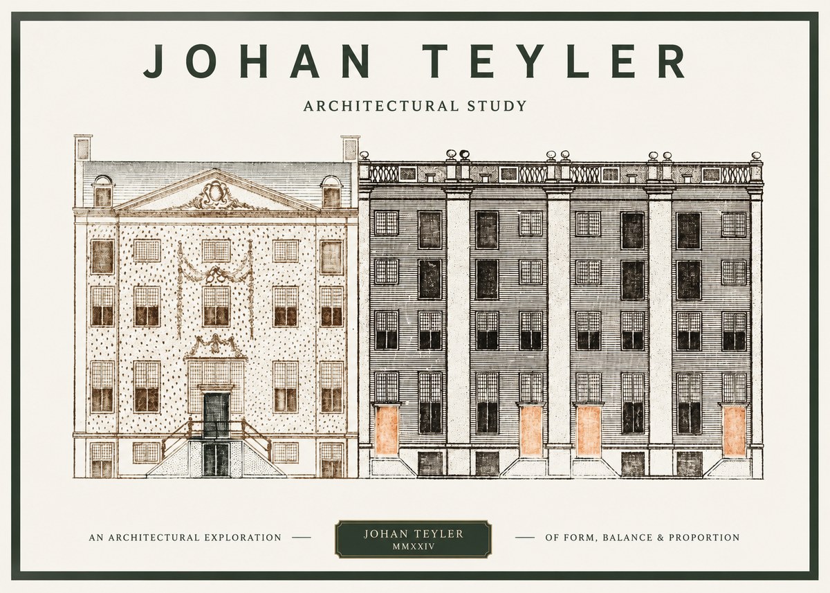 Johan Teyler Architectural Study IV No1 - Affiche