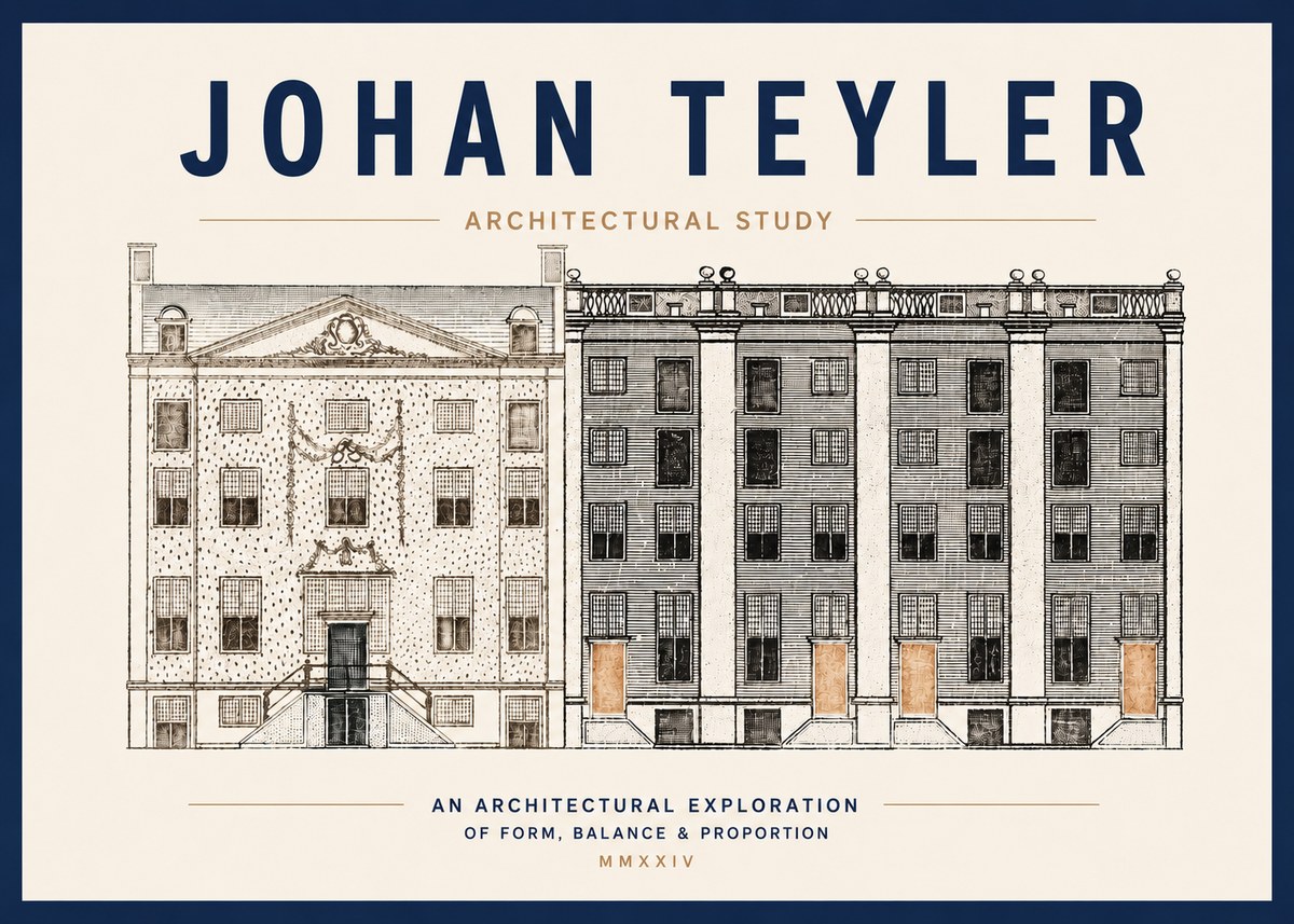Johan Teyler Architectural Study IV No3 - Affiche