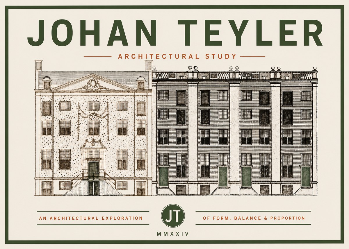 Johan Teyler Architectural Study IV No4 - Affiche
