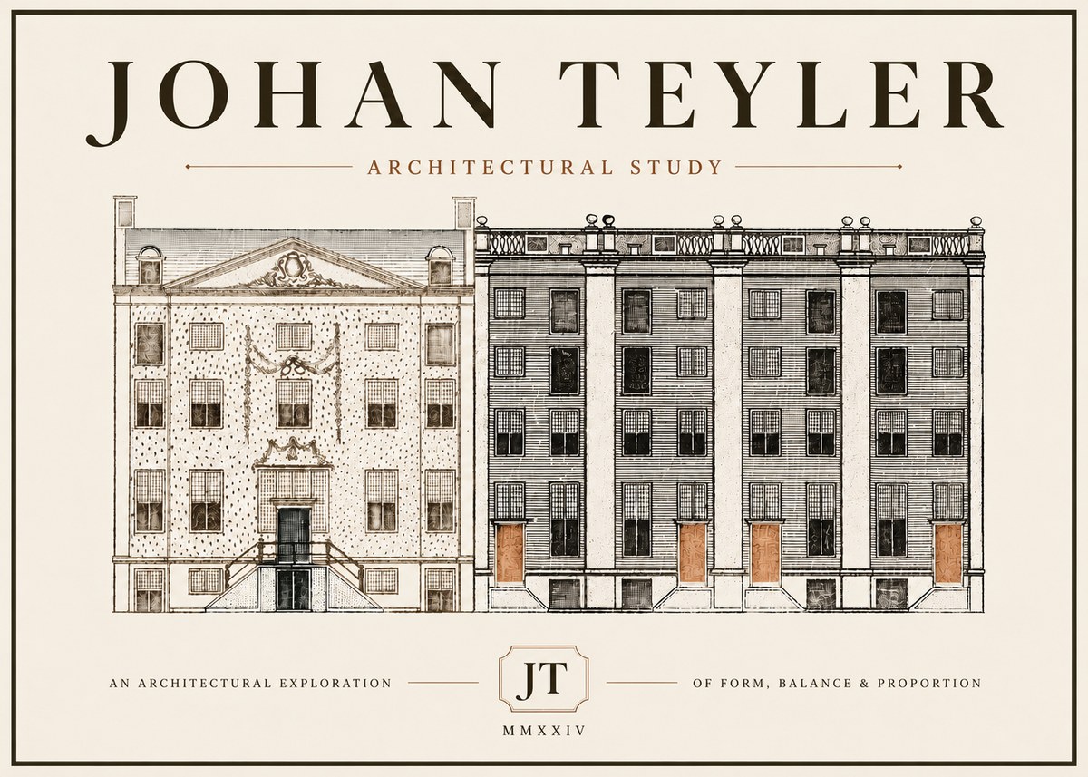 Johan Teyler Architectural Study IV No5 - Affiche