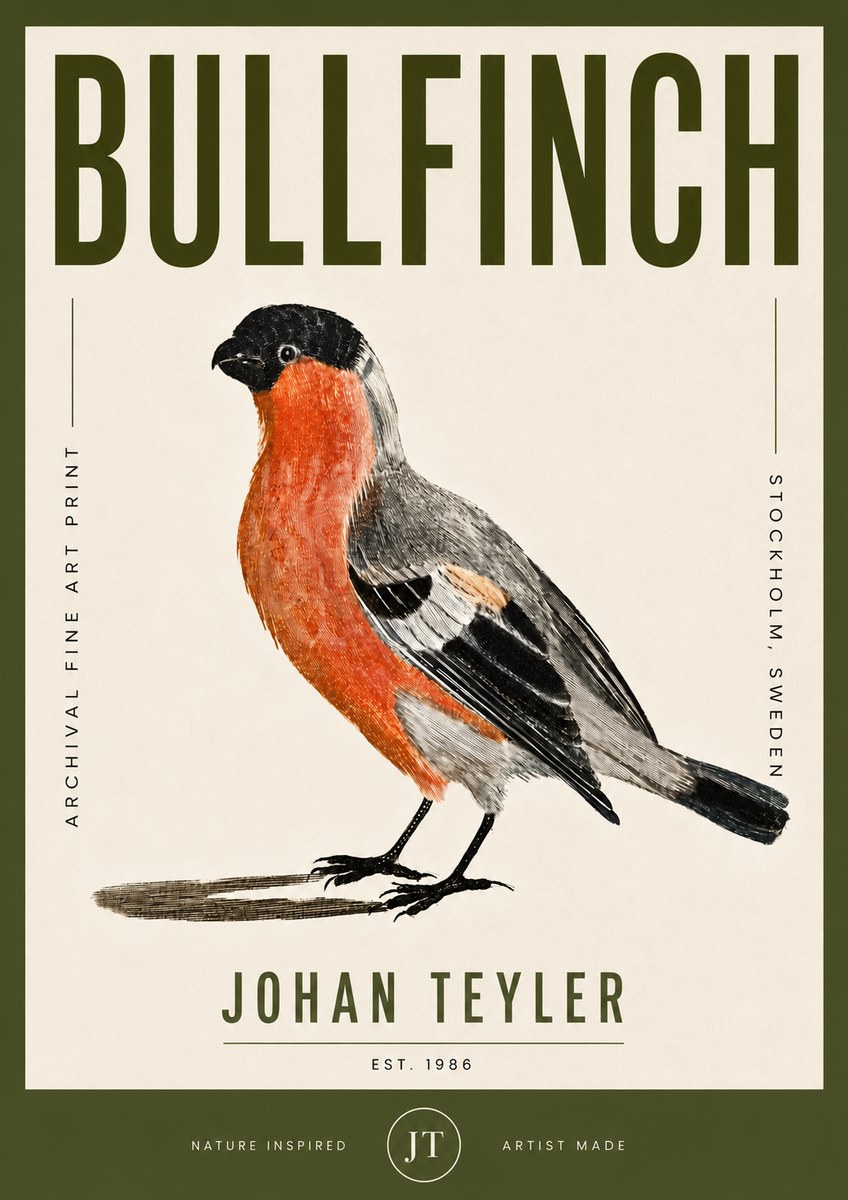 Johan Teyler Bullfinch No5 - Affiche