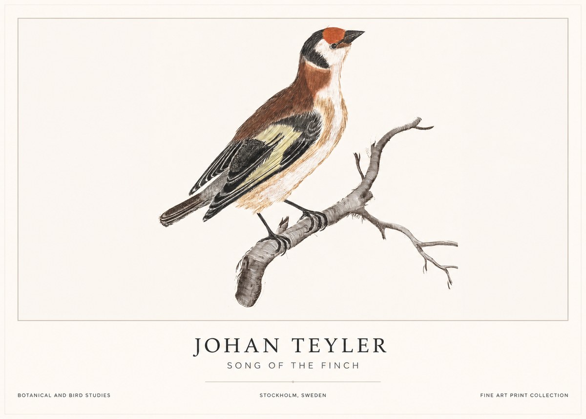 Johan Teyler Song of the Finch No1 - Affiche