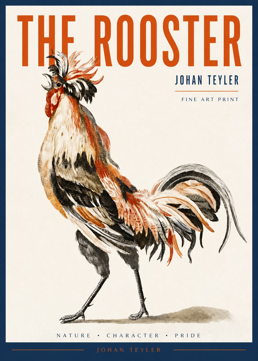 Johan Teyler The Rooster No2 - Affiche