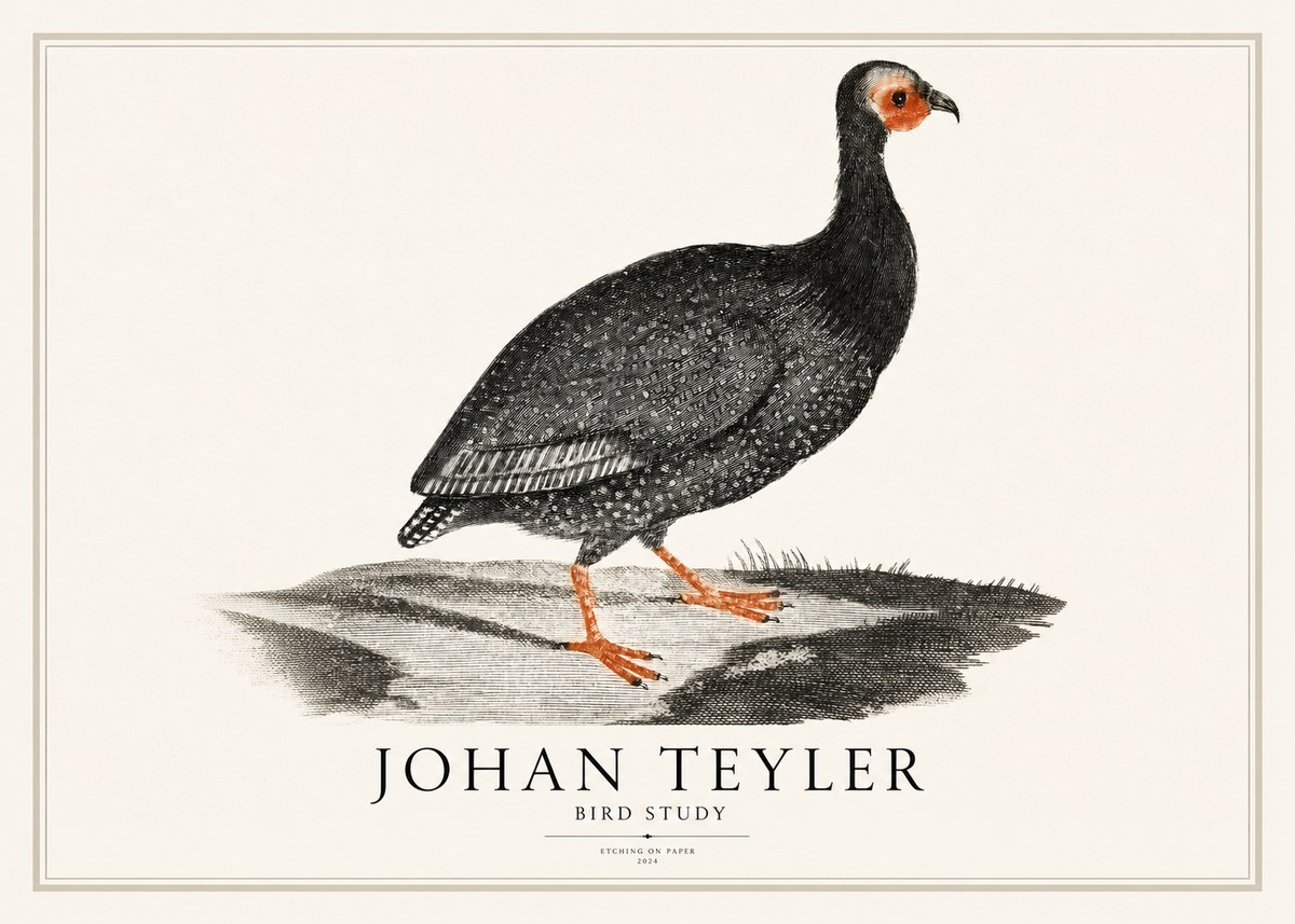 Johan Teyler Bird Study III No1 - Affiche