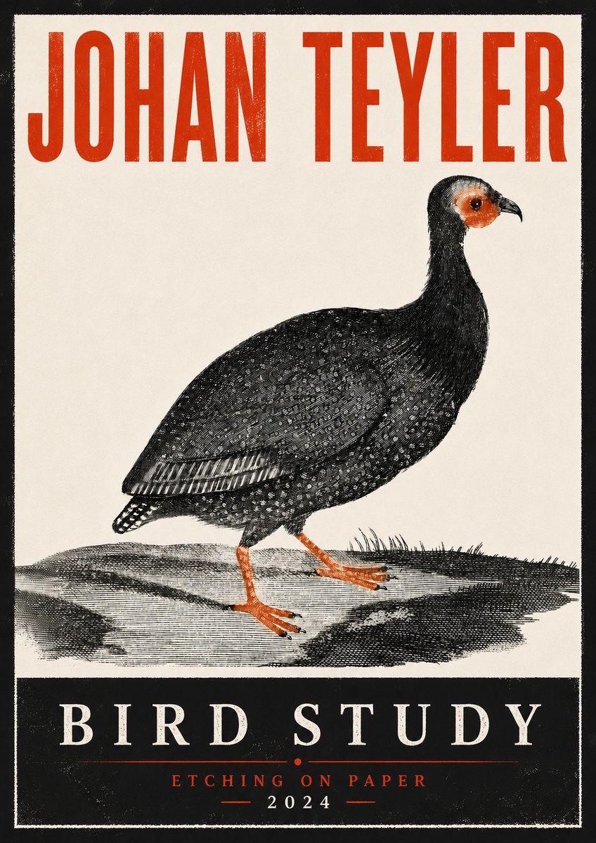 Johan Teyler Bird Study III No6 - Affiche
