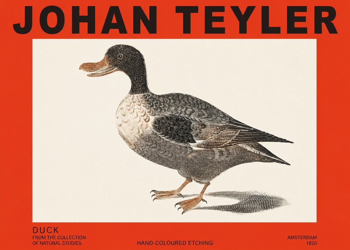 Johan Teyler Duck I No2 - Affiche