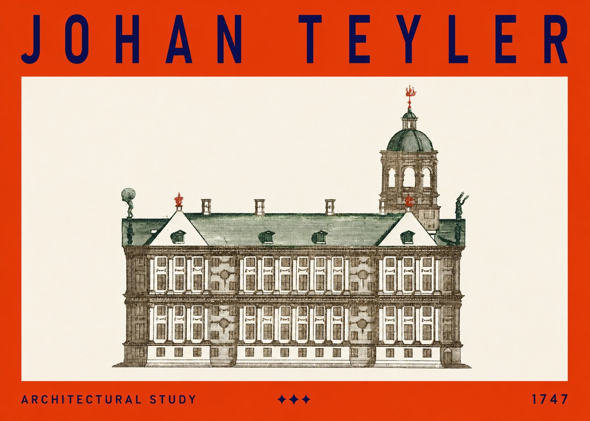 Johan Teyler Architectural Study V No3 - Affiche