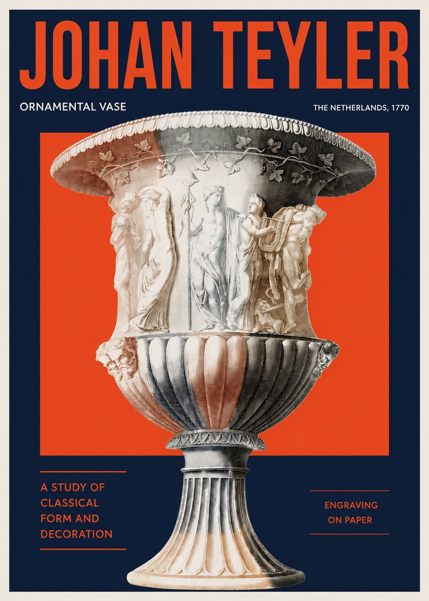 Johan Teyler Ornamental Vase I No2 - Affiche