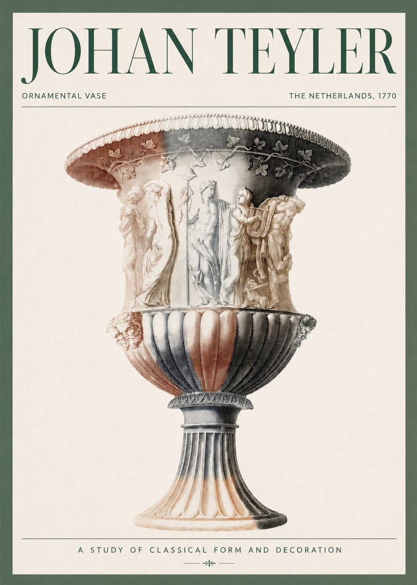 Johan Teyler Ornamental Vase I No3 - Affiche