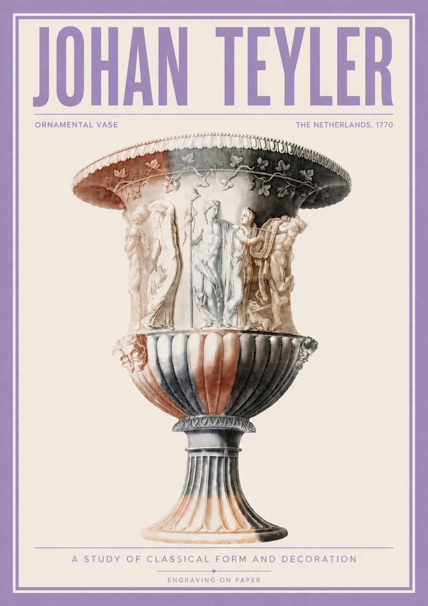 Johan Teyler Ornamental Vase I No4 - Affiche
