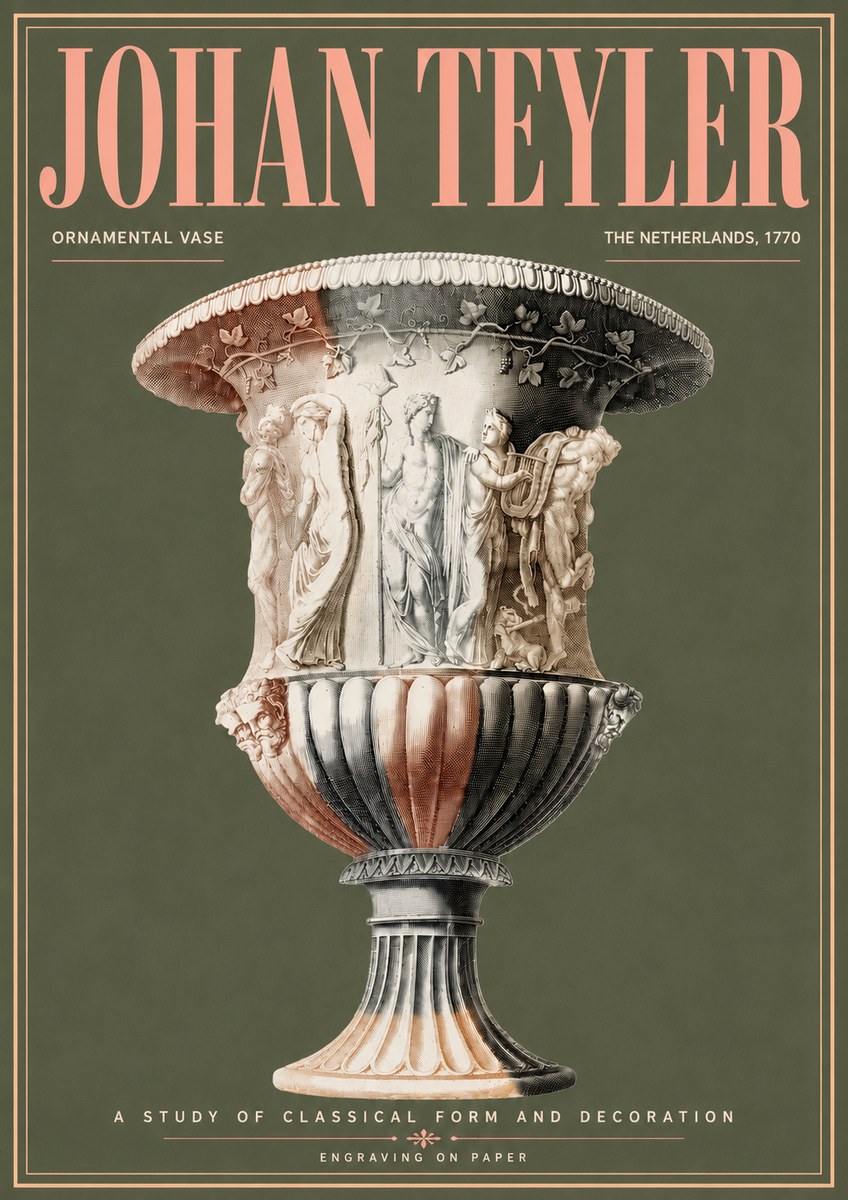 Johan Teyler Ornamental Vase I No6 - Affiche