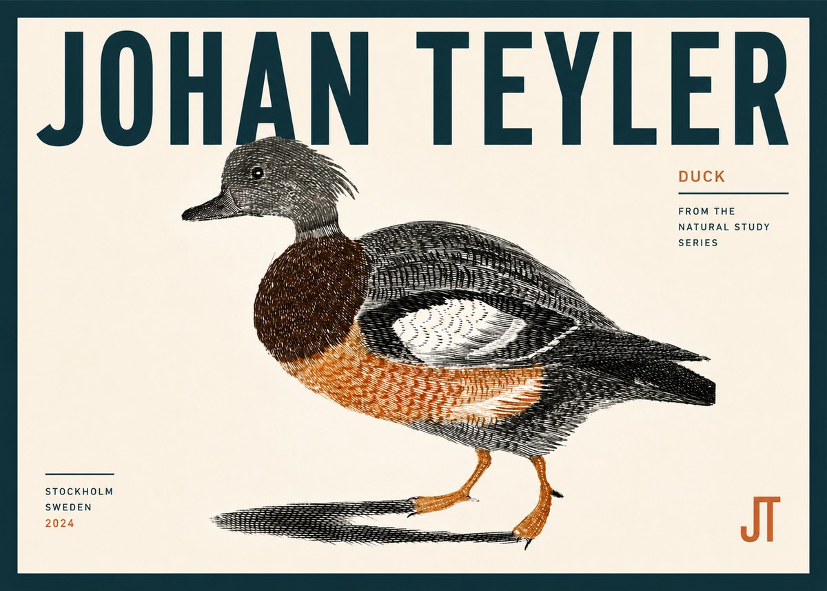 Johan Teyler Duck II No4 - Affiche