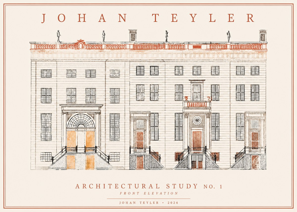 Johan Teyler Architectural Study VI No2 - Affiche