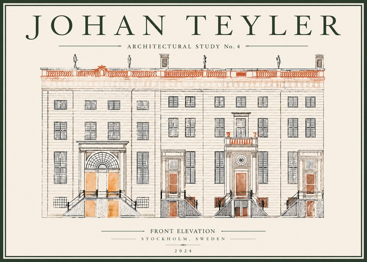 Johan Teyler Architectural Study VI No5 - Affiche