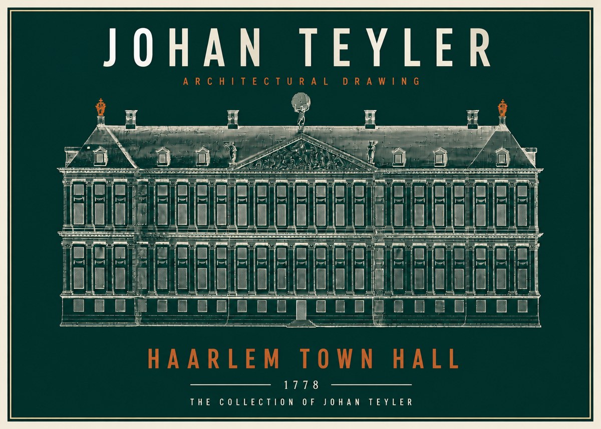 Johan Teyler Haarlem Town Hall - Elevation - 1778 No4 - Affiche