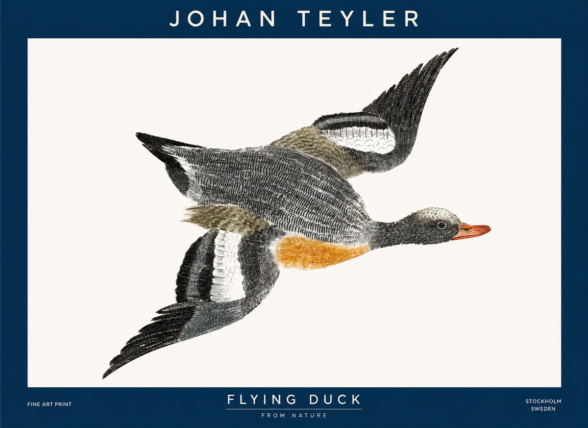 Johan Teyler Flying Duck No1 - Affiche