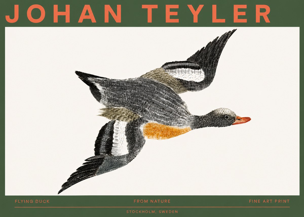 Johan Teyler Flying Duck No2 - Affiche