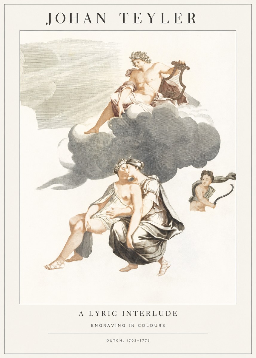 Johan Teyler Allegory of Music and Love No2 - Affiche