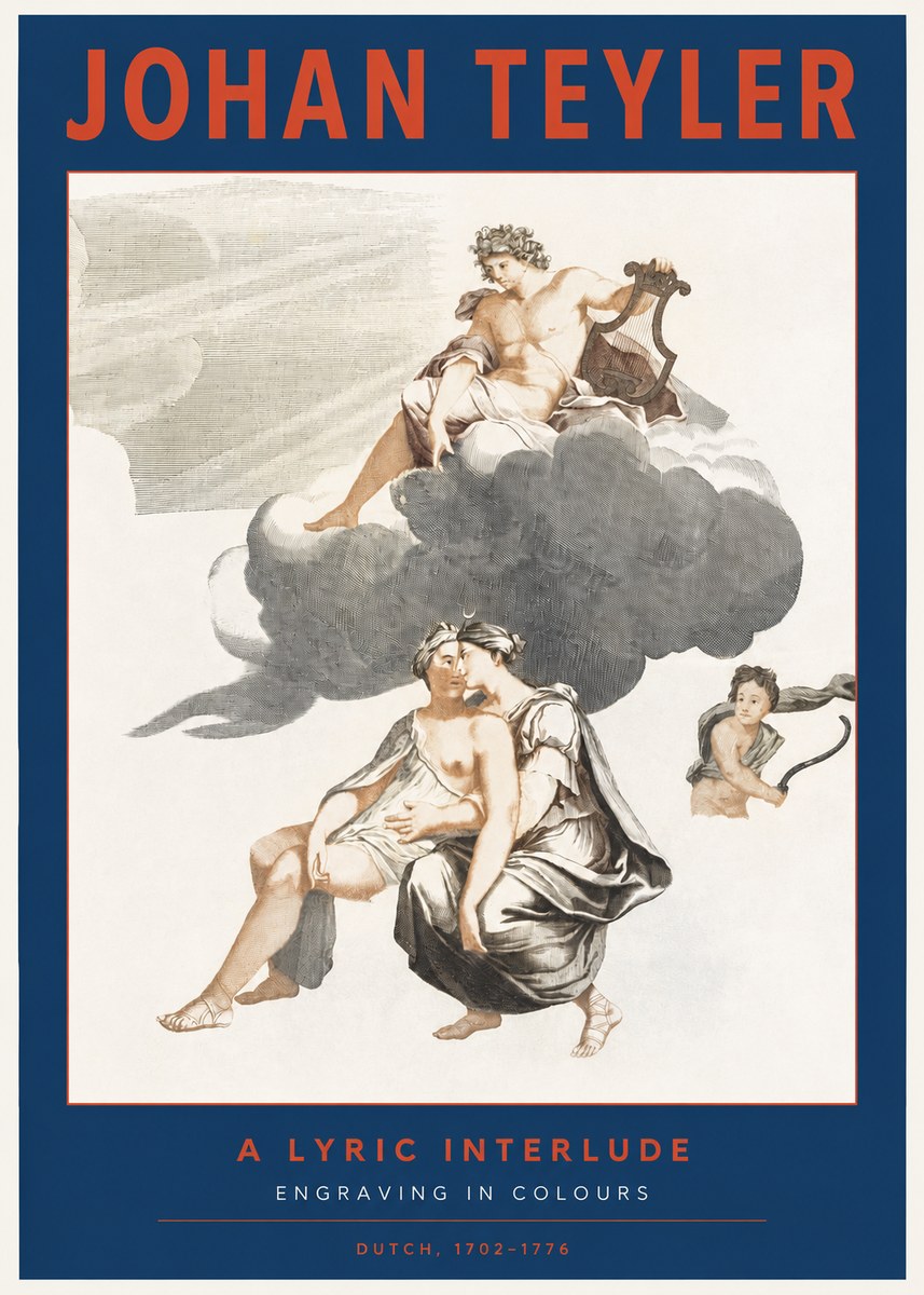 Johan Teyler Allegory of Music and Love No3 - Affiche