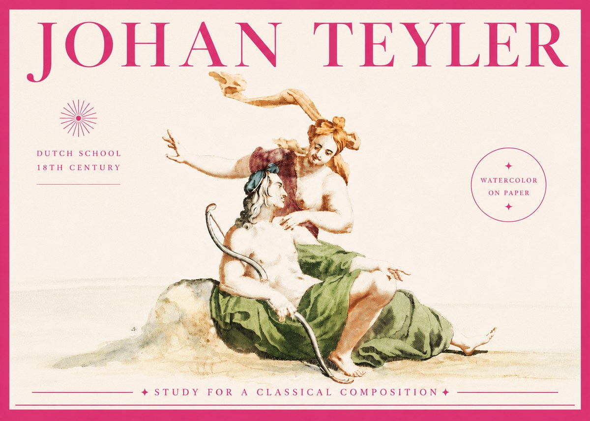 Johan Teyler Study for a Classical Composition No5 - Affiche
