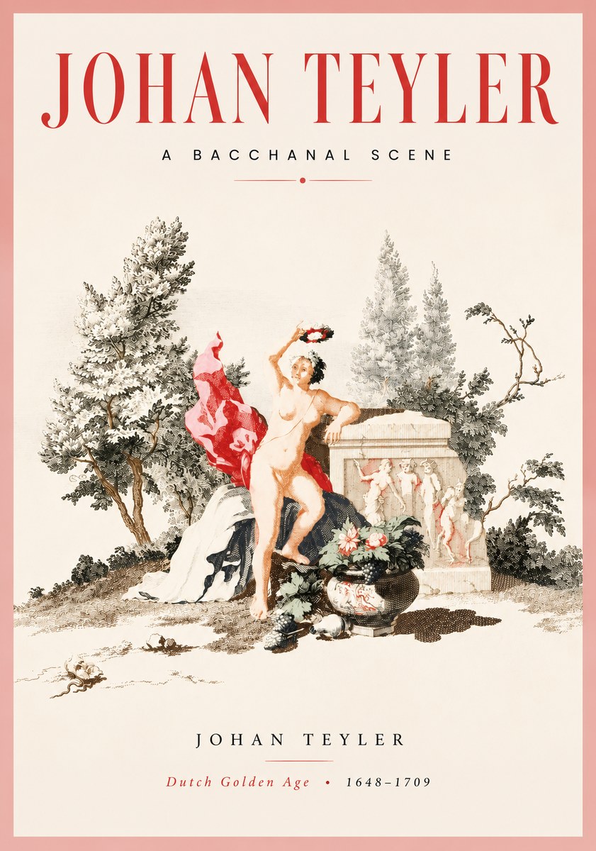 Johan Teyler A Bacchanal Scene No3 - Affiche