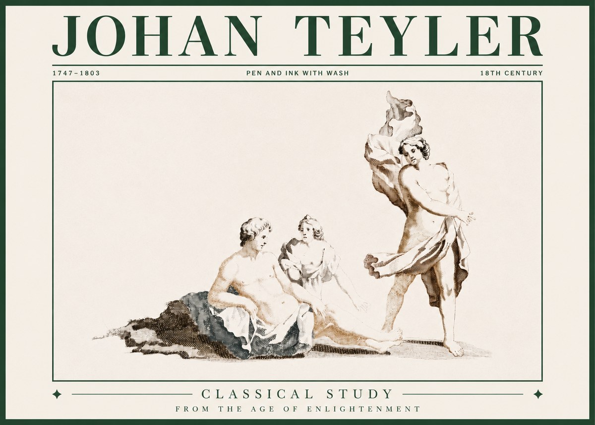 Johan Teyler Classical Study I No3 - Affiche