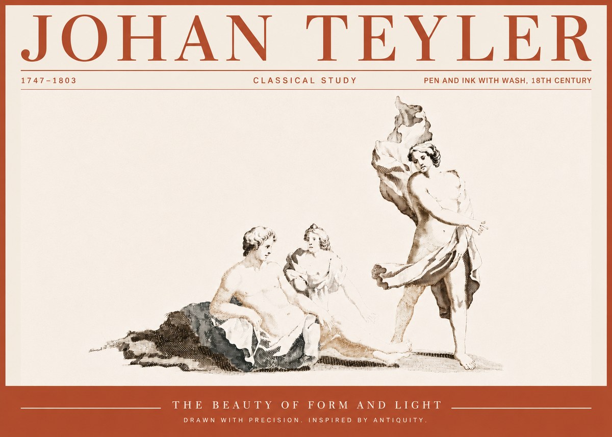 Johan Teyler Classical Study I No6 - Affiche