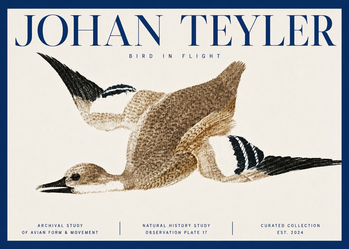 Johan Teyler Bird in Flight II No3 - Affiche