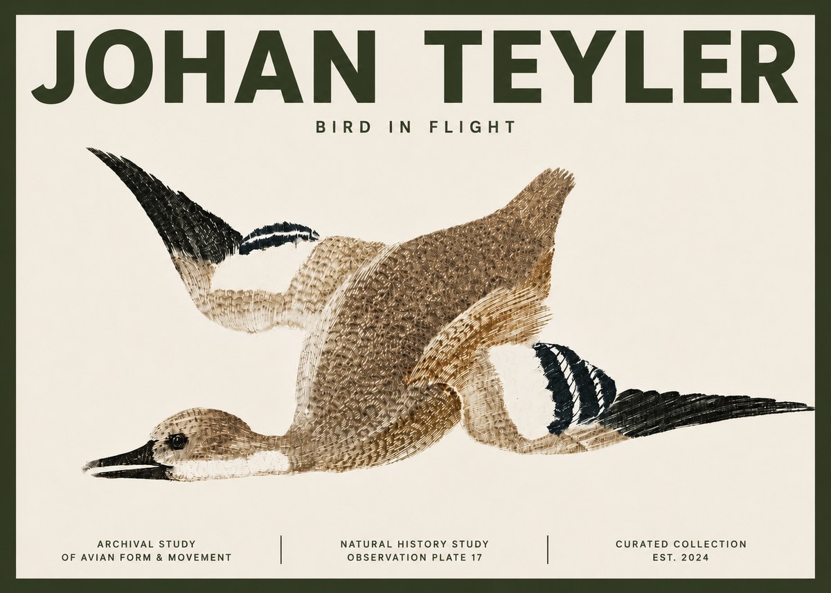 Johan Teyler Bird in Flight II No4 - Affiche