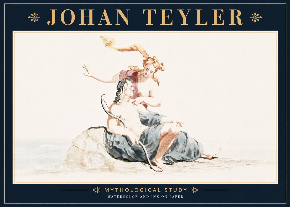 Johan Teyler Mythological Study No5 - Affiche