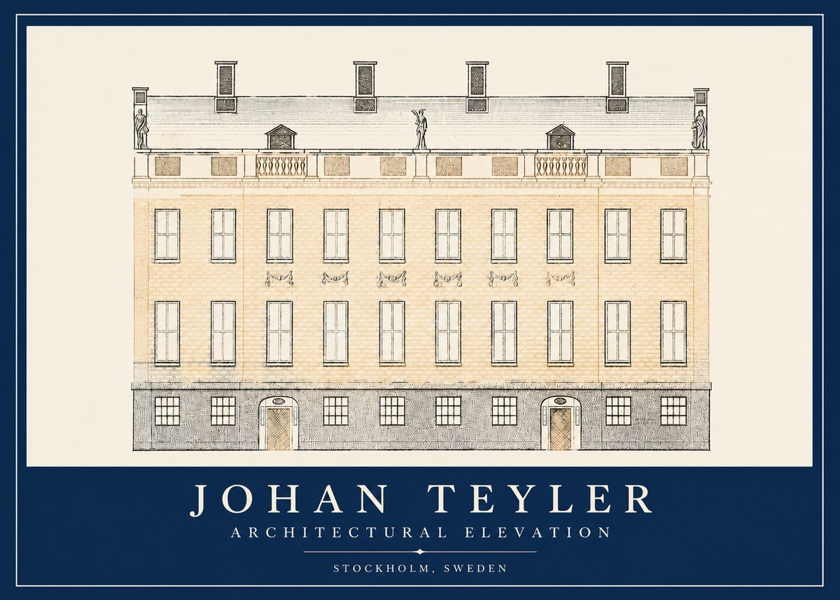 Johan Teyler Architectural Elevation No2 - Affiche