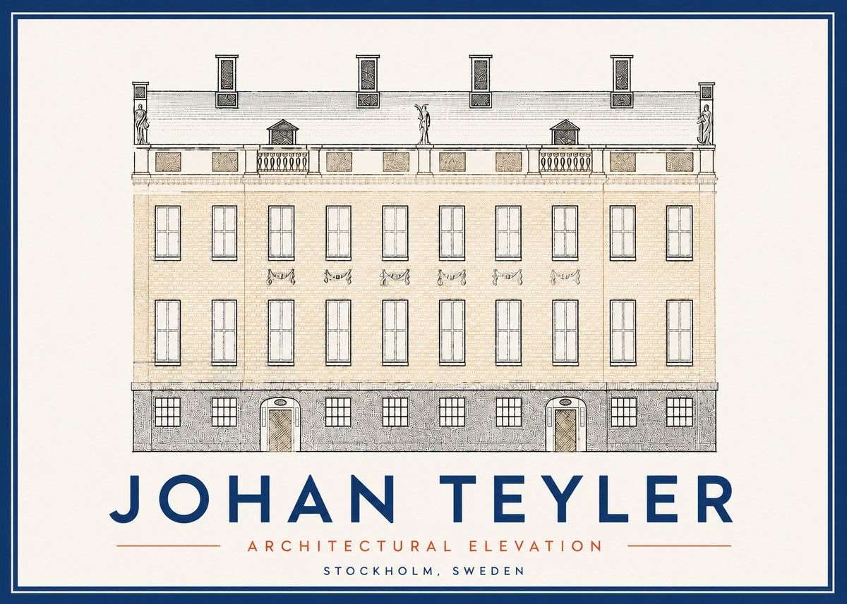 Johan Teyler Architectural Elevation No5 - Affiche
