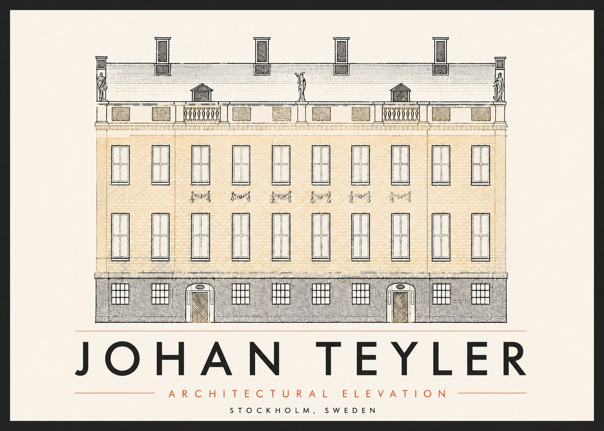 Johan Teyler Architectural Elevation No6 - Affiche