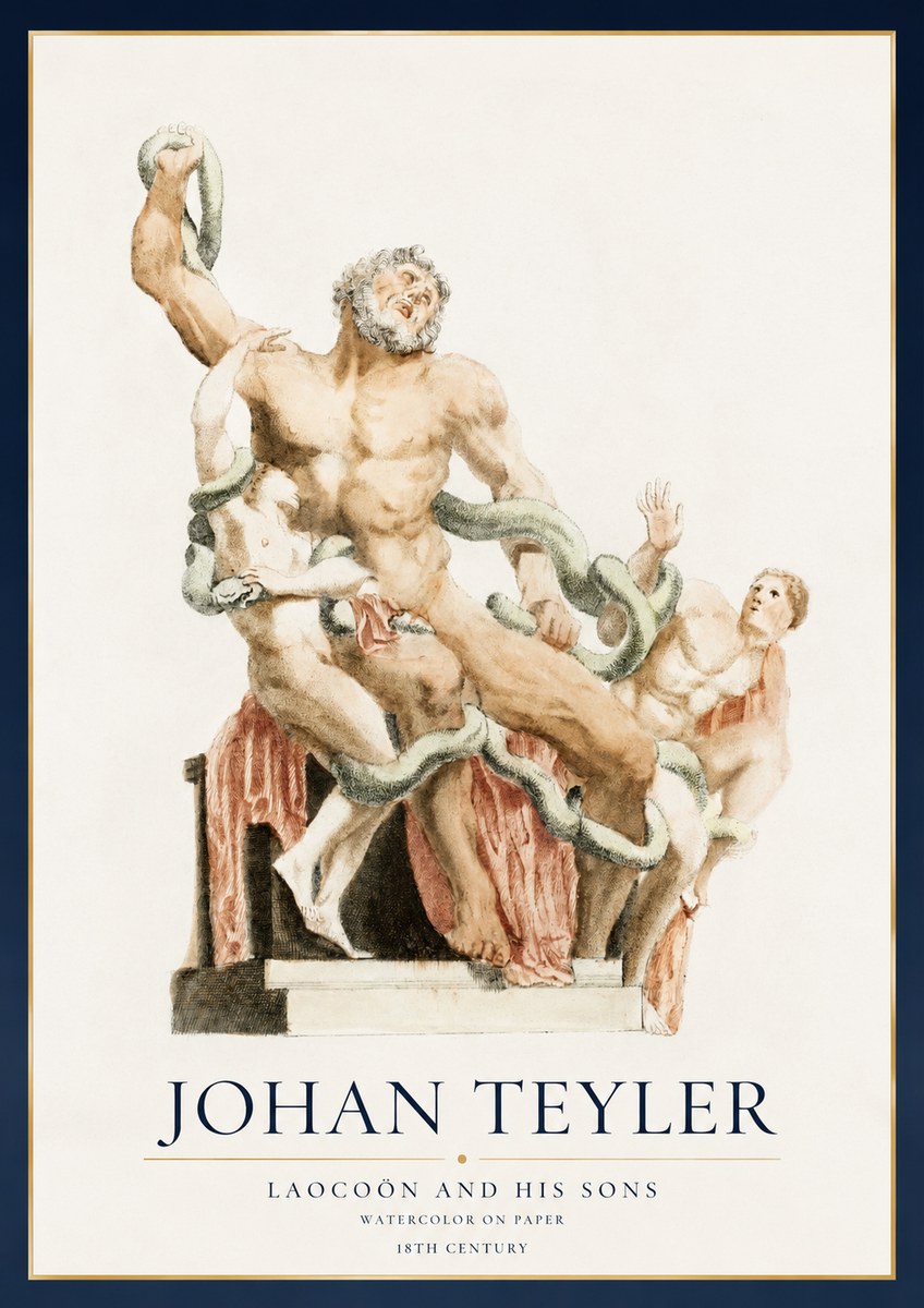 Johan Teyler The Laocoön Group No3 - Affiche