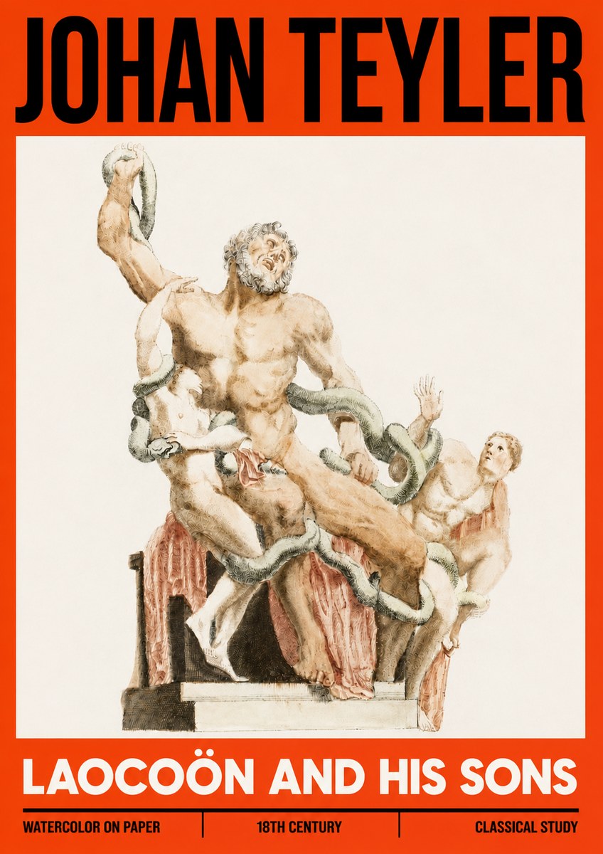 Johan Teyler The Laocoön Group No6 - Affiche
