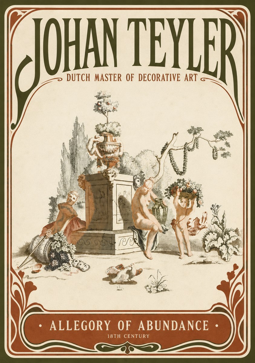 Johan Teyler Allegory of Abundance No2 - Affiche