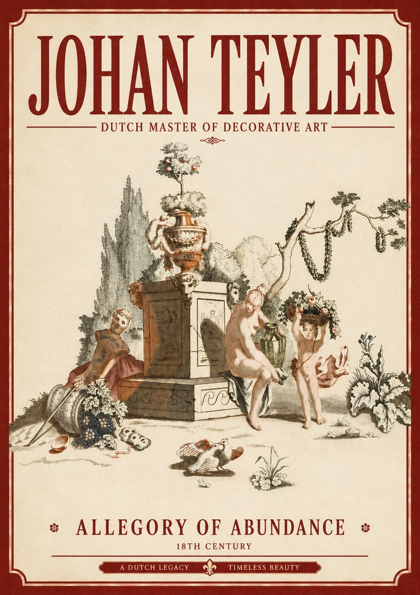 Johan Teyler Allegory of Abundance No3 - Affiche
