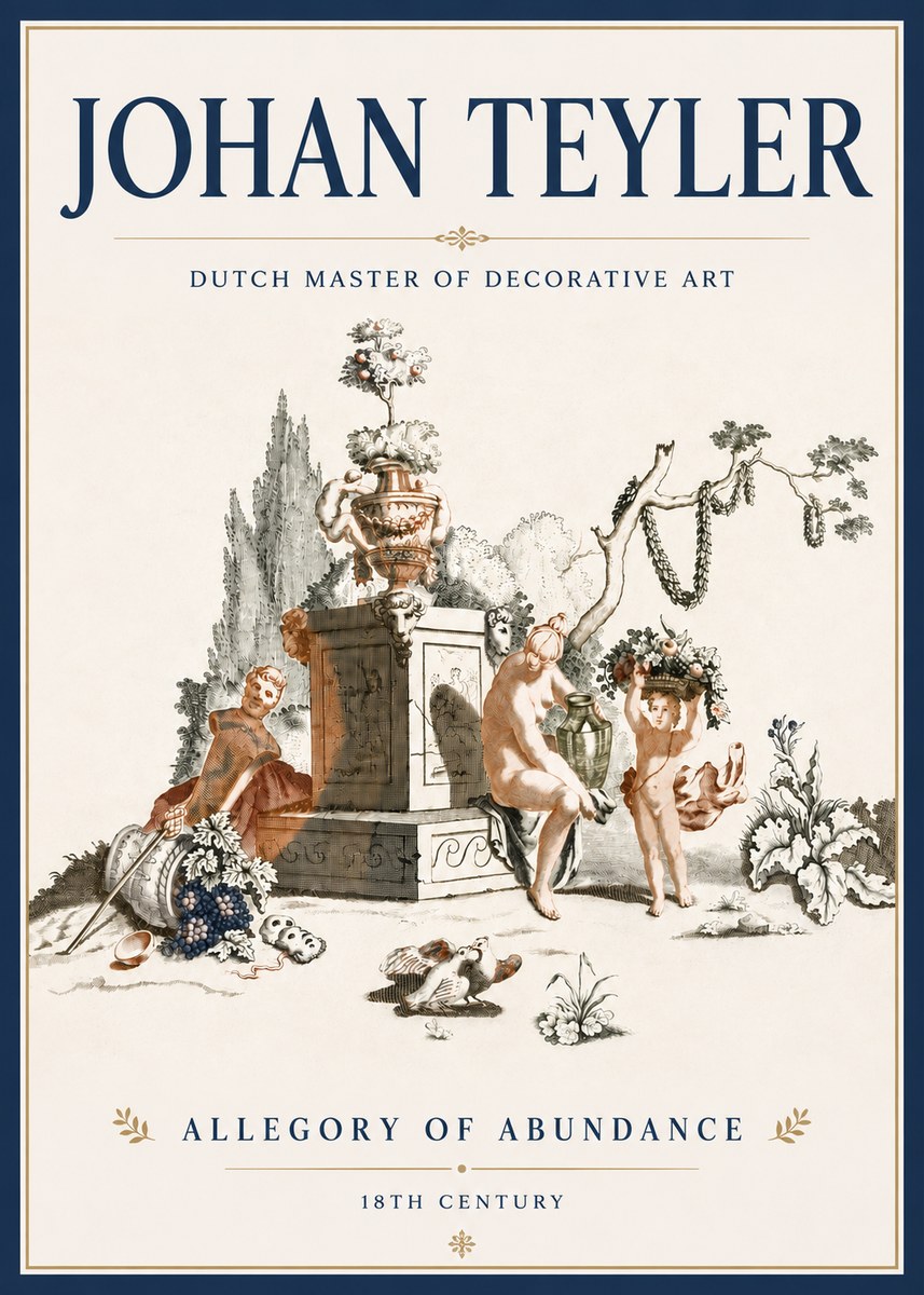 Johan Teyler Allegory of Abundance No5 - Affiche