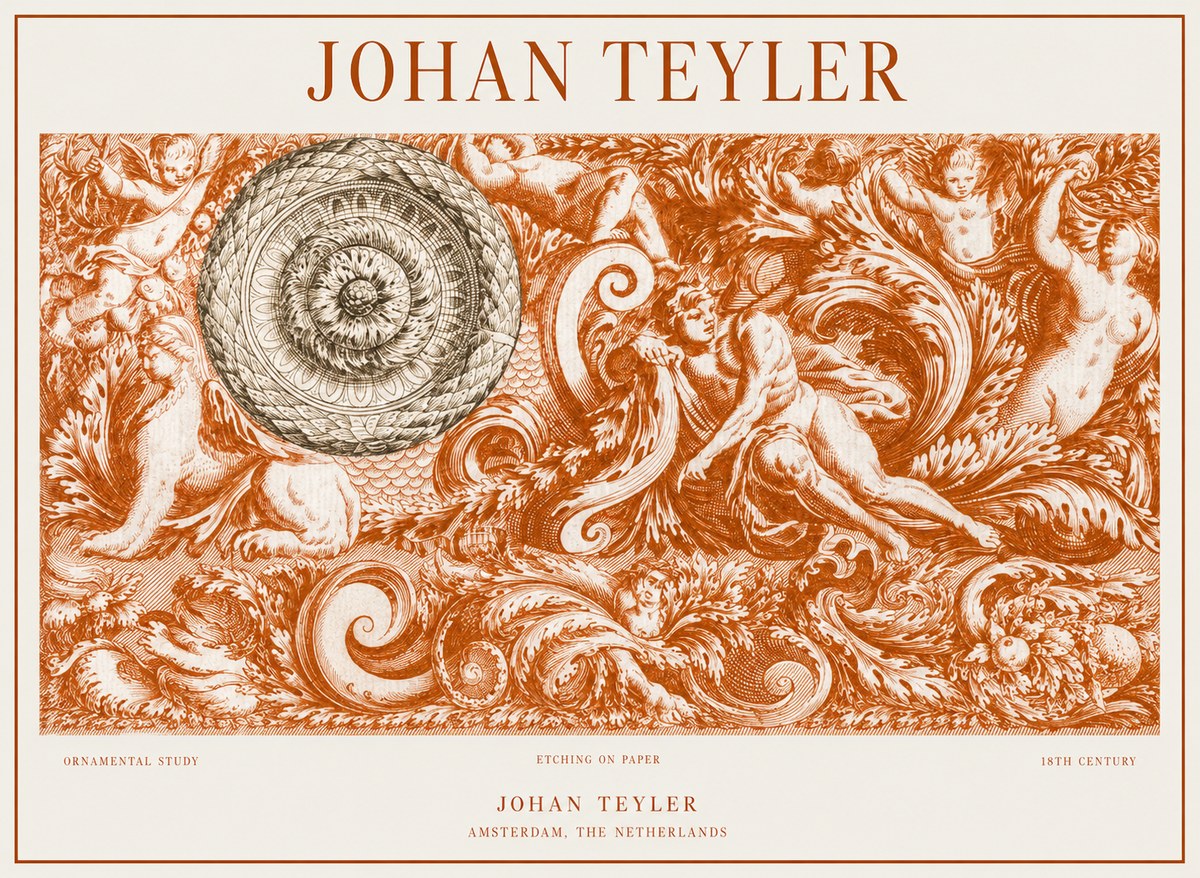 Johan Teyler Ornamental Study No1 - Affiche