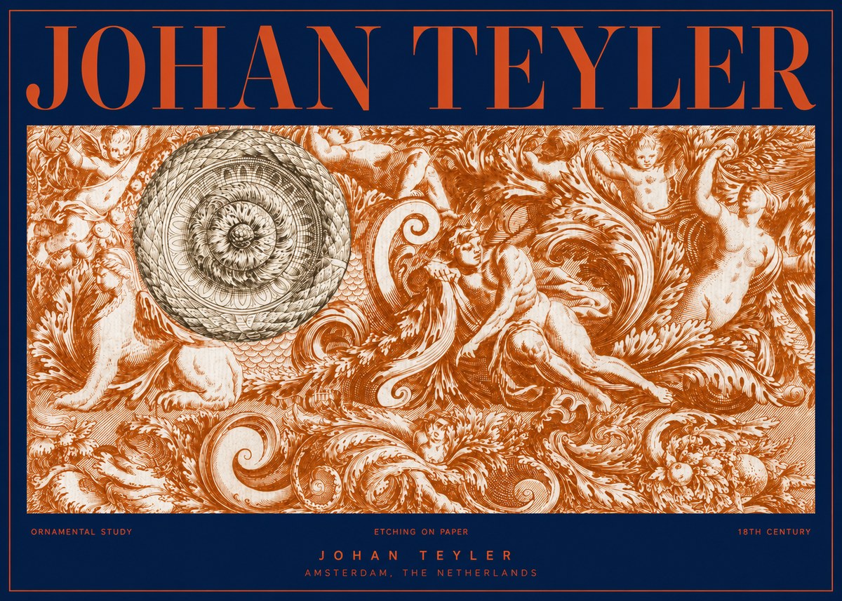 Johan Teyler Ornamental Study No2 - Affiche